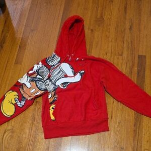Champion Red Hoodie with Graphic Design